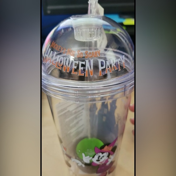 Disney Tumbler With Straw - Mickey's Not So Scary Halloween Party 2019 - Picture 6 of 7